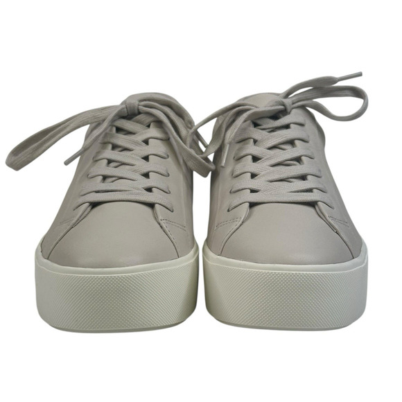 Vince Benfield Off-White Leather Platform Lace Up Sneakers Womens 8.5M New $250 - Picture 3 of 11